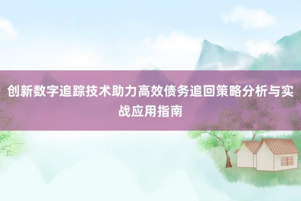 创新数字追踪技术助力高效债务追回策略分析与实战应用指南